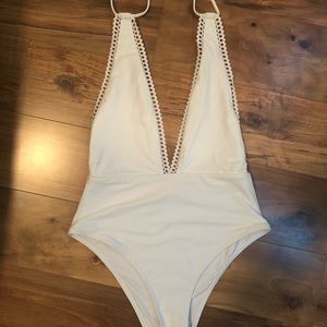 White One Piece Swimsuit
